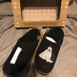 Toms Wool Slippers (size 6.5, new in box)
